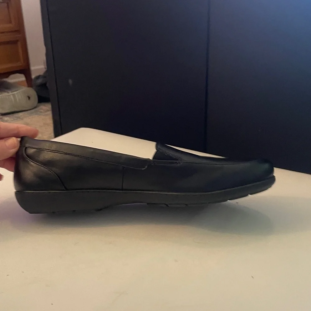 LAUREN BLAKWELL WOMENS Agnes LOAFER BLACK SIZE 9.5 m Black leather